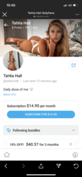 Tahlia hall onlyfans