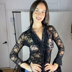 Black full lace button up blouse with ruffle details_04.jpg